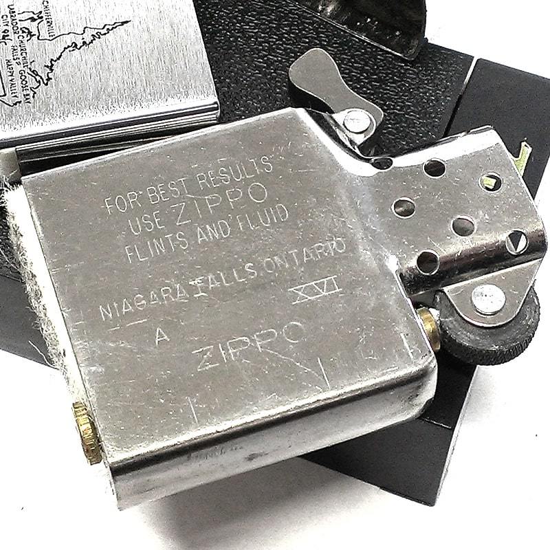 ZIPPO カナダ製 1998年製 オンタリオ製 ラブラドール州 旗 地図 廃盤