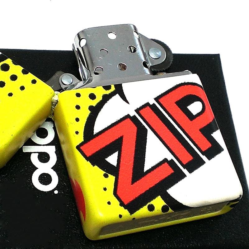 ZIPPO ライター ジッポー ポップアート マット イエロー おしゃれ 個性的 ５面加工 黄色 ユニーク 可愛い かっこいい メンズ プレゼント_画像5