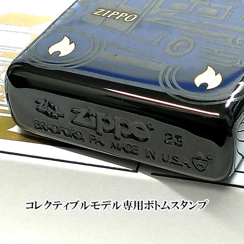 ZIPPO ライター ジッポカー75周年記念 アジア限定 アーマー ジッポ クリスタル ブラック 記念ボトムスタンプ 金タンク シリアルNO刻印_画像4