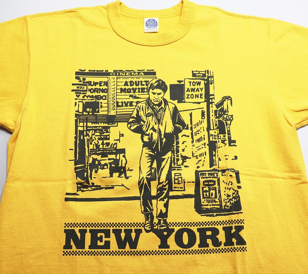 TOYS McCOY (トイズマッコイ) TAXI DRIVER 19 “NY” 76 TEE / タクシードライバー Tシャツ “NEW YORK” TMC2221 未使用品 yellow size M_画像4