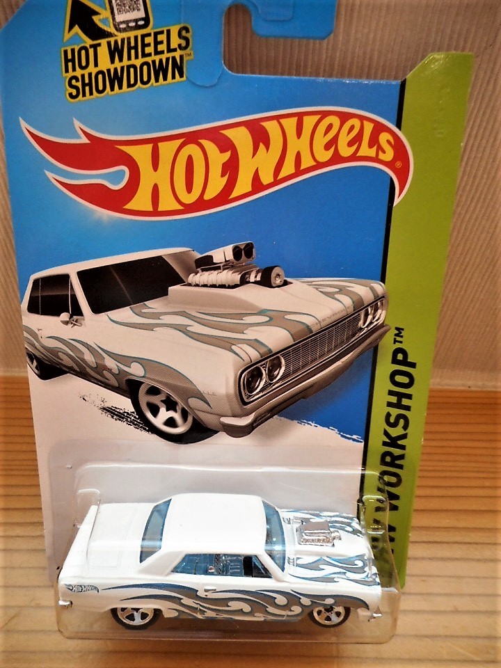 ♪☆【新品】☆Hot Wheels Hw Workshop 233/250 '64 Chevy Chevelle SS White 白 ホットウィール ミニカー 車 ミニチュア 模型 B0065