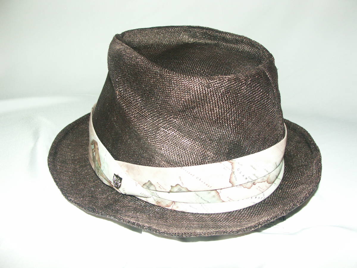 HT1QIM0006* new goods regular goods DAKS Dux made in Japan [F] size adjustment possible Britain .. purveyor brand MAP print rough .a hat gentleman hat 