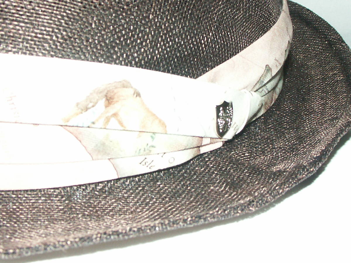 HT1QIM0006* new goods regular goods DAKS Dux made in Japan [F] size adjustment possible Britain .. purveyor brand MAP print rough .a hat gentleman hat 