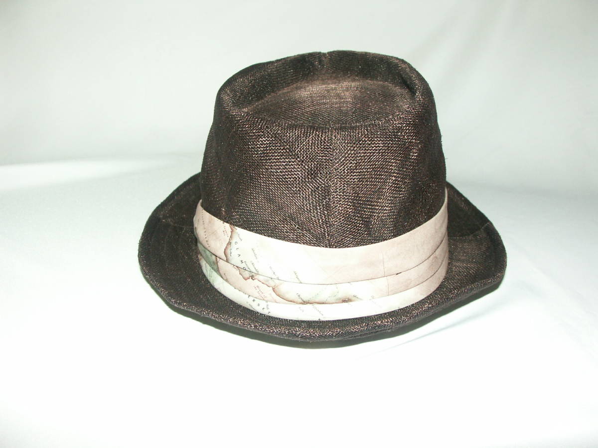 HT1QIM0006* new goods regular goods DAKS Dux made in Japan [F] size adjustment possible Britain .. purveyor brand MAP print rough .a hat gentleman hat 