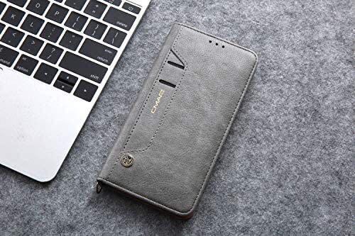 iPhone 14 pro max leather case iPhone 14 Pro Max case 6.7 -inch iPhone14 pro max cover notebook type card storage Q1 gray 