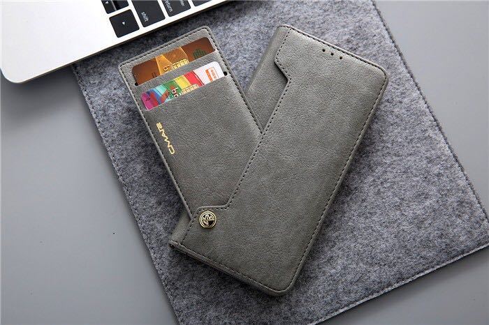 iPhone 14 pro max leather case iPhone 14 Pro Max case 6.7 -inch iPhone14 pro max cover notebook type card storage Q1 gray 