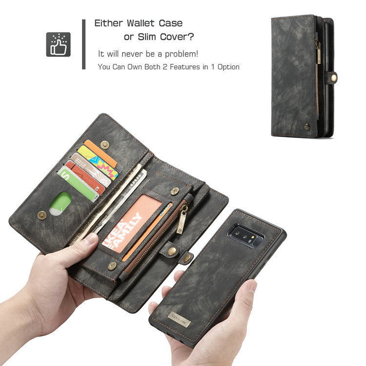 galaxynote8 レザーケース ギャラクシーノート8 ケース 手帳型 お財布付き 取り外す可能 カード収納