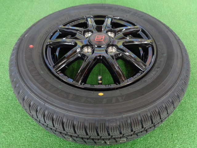 未使用展示品　ザインSS 3.5J-12 4H100 +45　オールシーズンマックスVA1　145/80R12　軽トラ　軽バン　新品セット　神奈川県_画像4