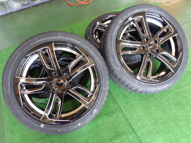 美品　シュタイナーSF-C　7J-18　5H114.3　+53　18インチ　215/45R18　新品タイヤ付き　ノア　ステップワゴン_画像1