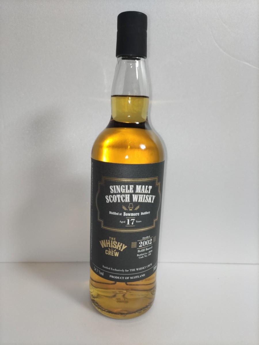 ボウモア 2002-2020, 17Y. 54.7% for The Whisky Crew 700ml 未開栓