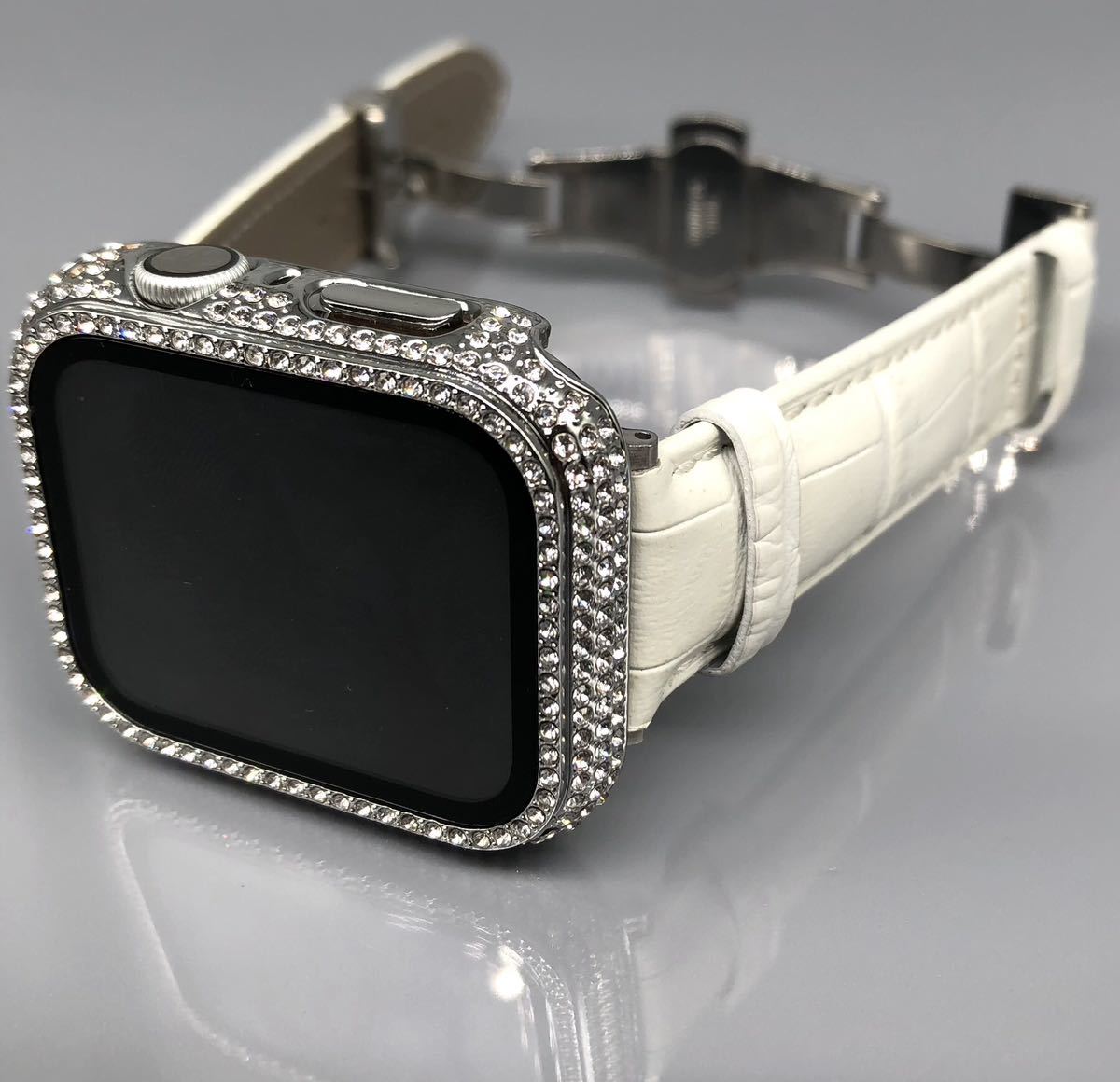 独特な 【送料無料】 40mm キラキラ カバー ケース クロコダイル Watch