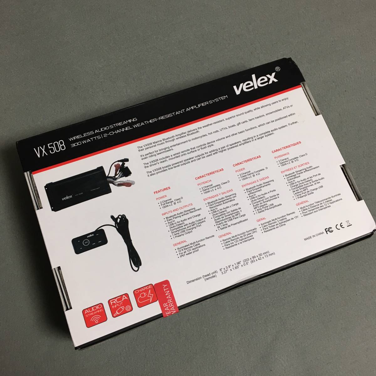 送料無料・国内在庫・新品 300Wモデル velex マリンオーディオ 防水