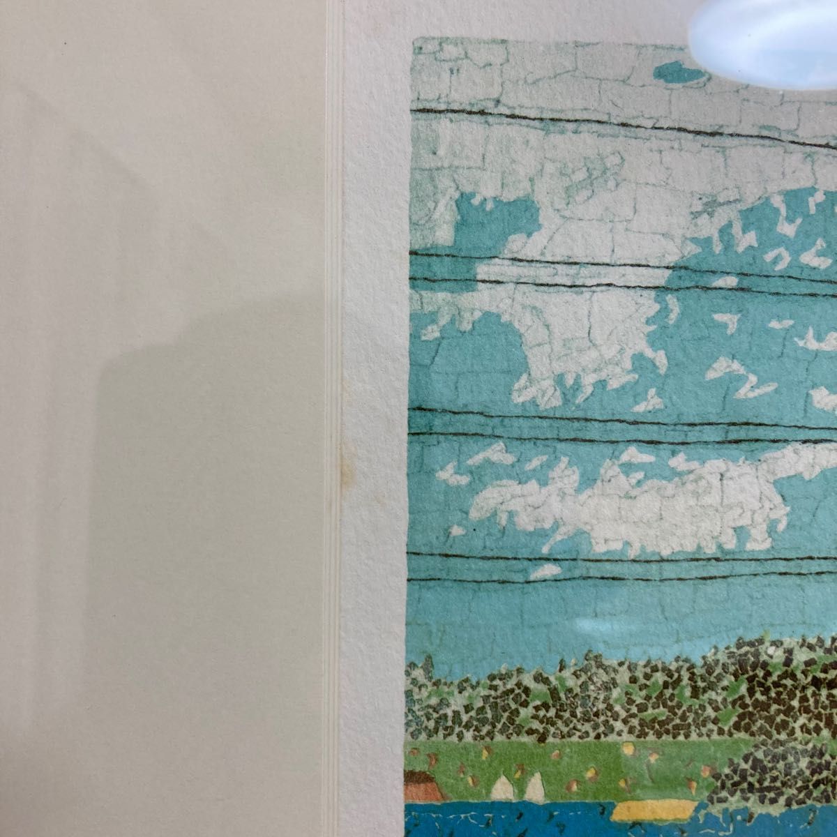 希少】山下清「金町の魚釣り」リトグラフ あずま工芸 版画 希少】山下清「金町の魚釣り」リトグラフ あずま工芸 版画