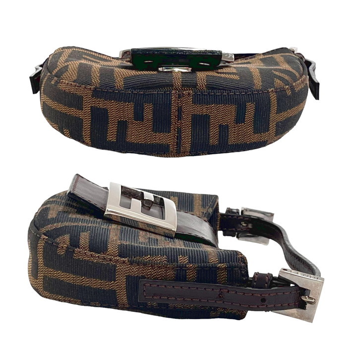 FENDI/フェンディ ミニクロワッサン ズッカ ポーチ ミニバッグ