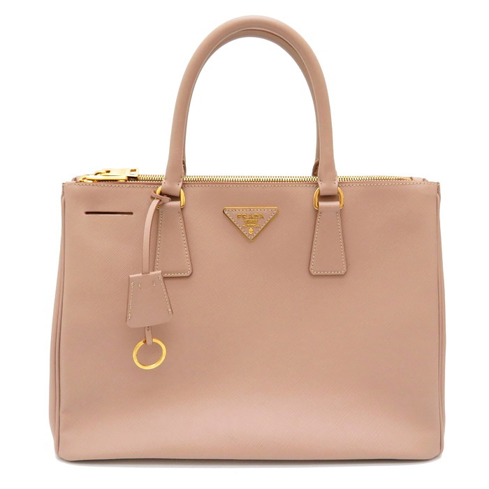 PRADA/プラダ ガレリア 2WAY ハンドバッグ レザー ピンク レディース