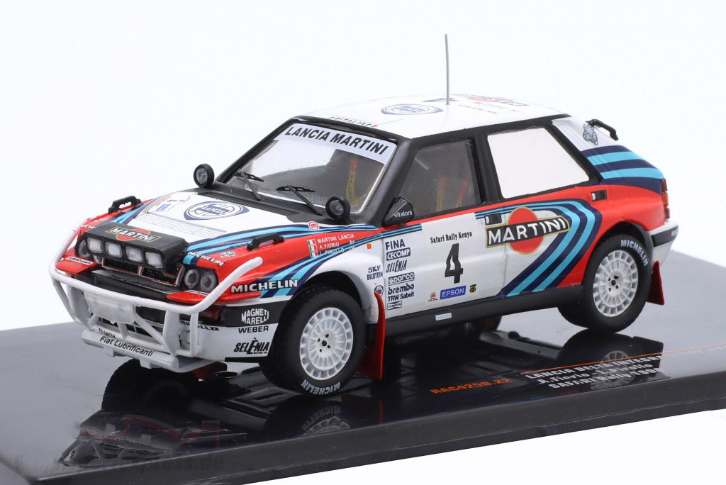 イクソ 1/43 ランチア デルタ インテグラーレ 16V #4 サファリラリー 1990 Lancia Delta Integrale A.Fiorio/L.Pirollo ミニカーの画像1