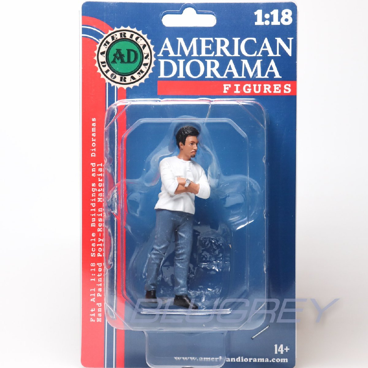 アメリカン ジオラマ 1/18 カーミート 3 フィギア 8 American Diorama Car Meet 3 Figure ミニチュアの画像1