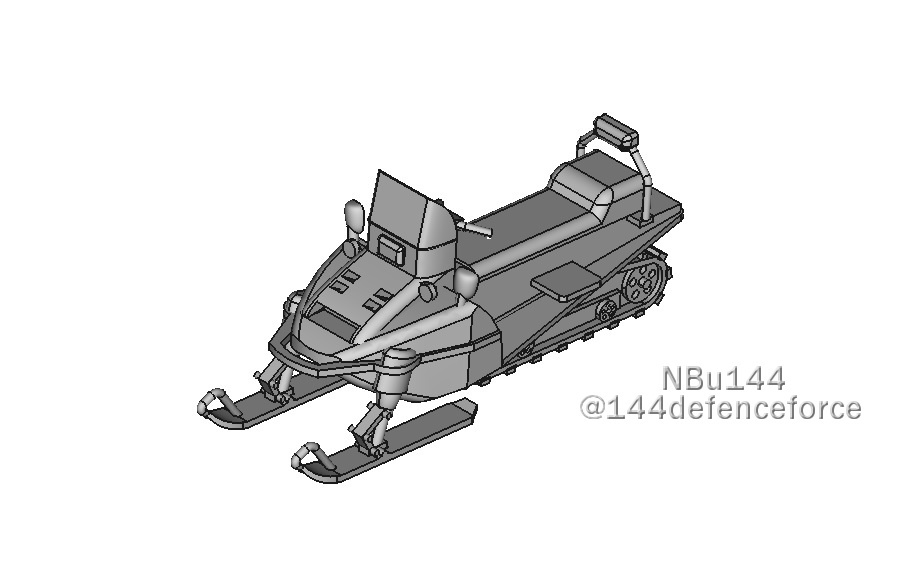 [1/144 Ground Self-Defense Force ] light snow on car ( snowmobile )