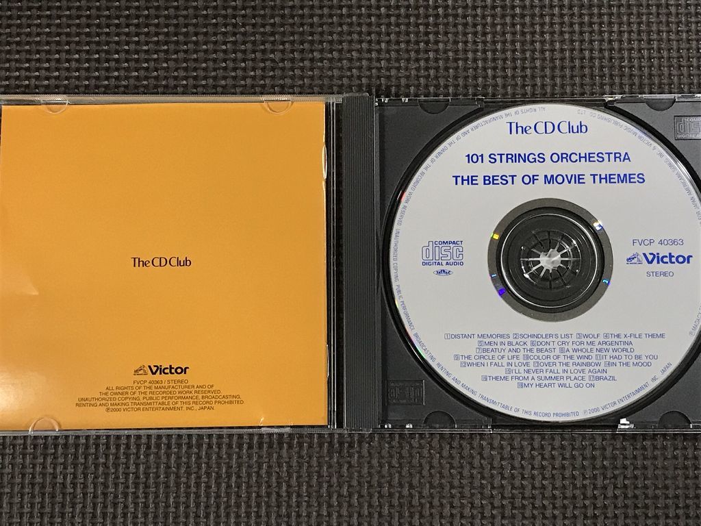 101ストリングス・オーケストラ 愛と青春の映画ヒット曲集/101Strings The CD Club盤の画像3