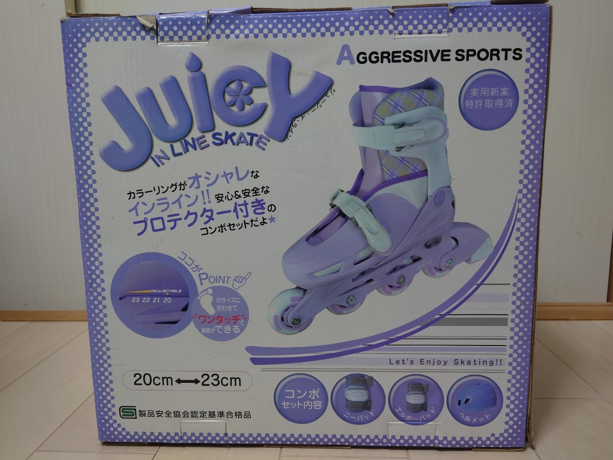 キッズ インラインスケート ローラーブレード 20～23cm Juicy 子供用 女の子 JChere雅虎拍卖代购