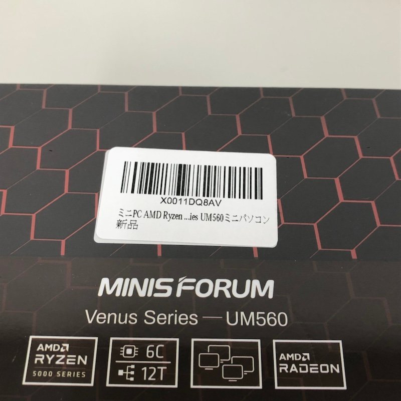 230509SK100122【未開封】MINISFORUM ミニPC Venus Series UM560 Ryzen