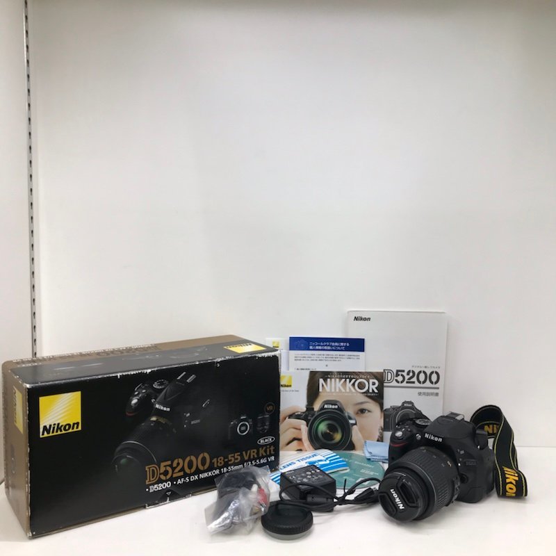 230523PT440034 【ジャンク品】Nikon D5200 18－55 VR Kit 一眼レフ