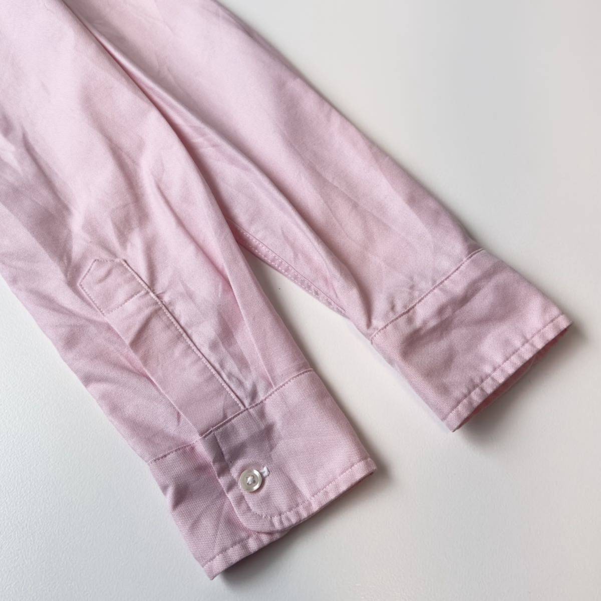 美品 Frank&Eileen フランク&アイリーン BARRY オープンカラークレリックシャツ XXS 日本サイズS相当 ピンク アメリカ製_画像4