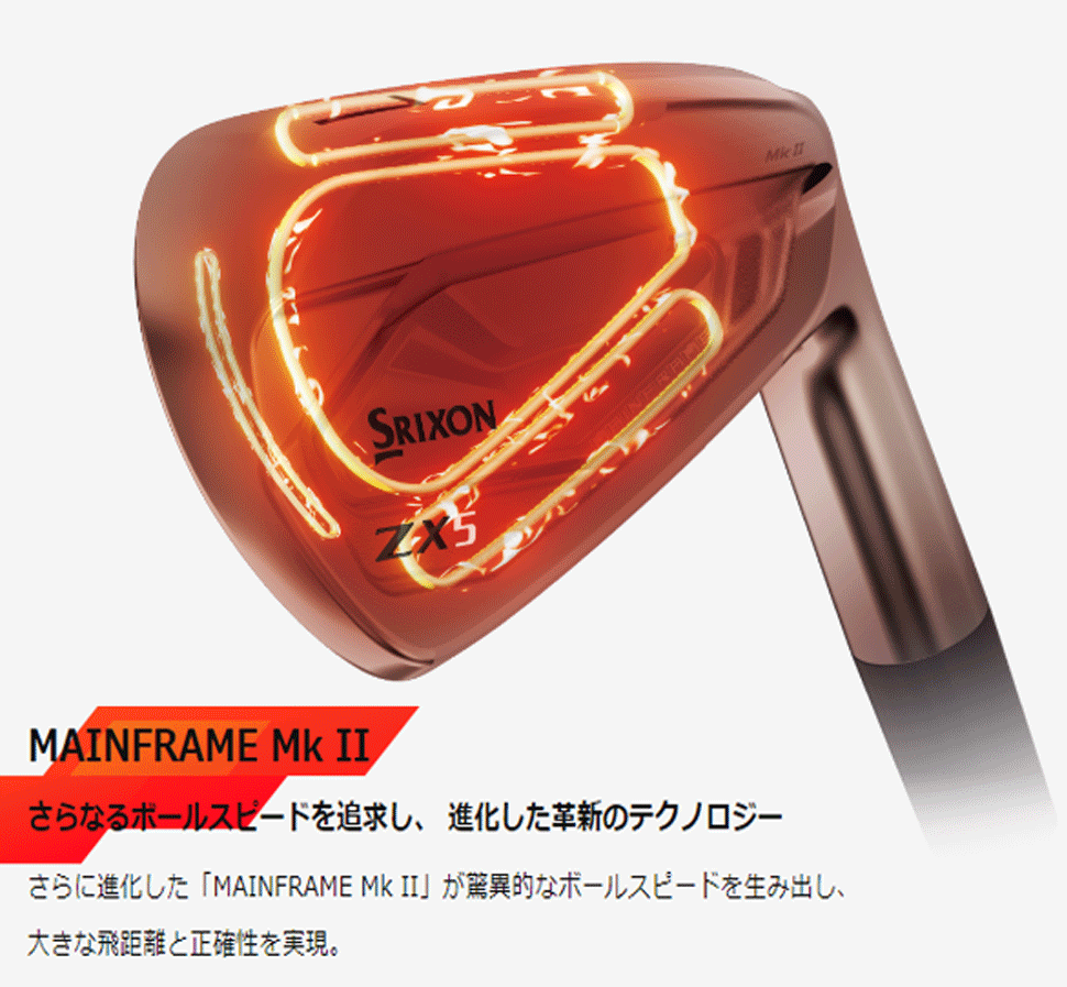 新品□ダンロップ□2022.11□スリクソン□ZX5 Mk Ⅱ□6本アイアン□5