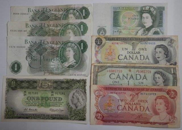  Canada Britain Australia old abroad note letter pack post service light possible 0506V16G