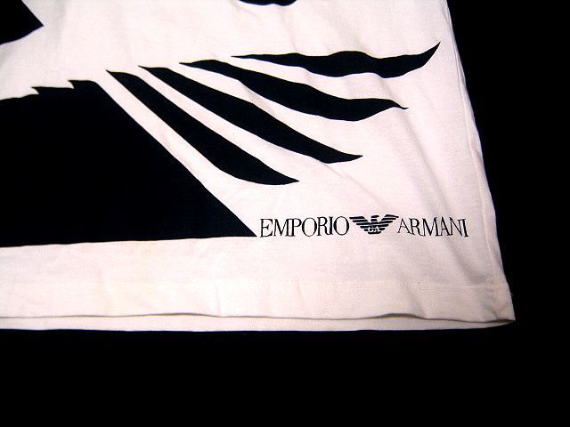 VINTAGE！MADE IN ITALY EMPORIO ARMANI エンポリオアルマーニ プリントTシャツ オールド ヴィンテージ 希少 イタリア製 90's 1990年代！_画像3