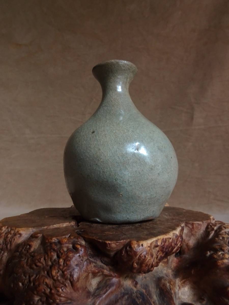 代購代標第一品牌-樂淘letao-李朝酒器高麗青磁小蕪徳利独酌寸*15世紀