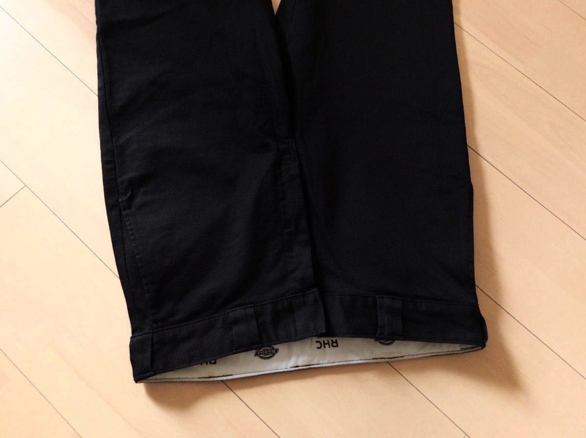 PickUp掲載】 RHC × DICKIES ストレッチ スリム ワークパンツ 32 黒