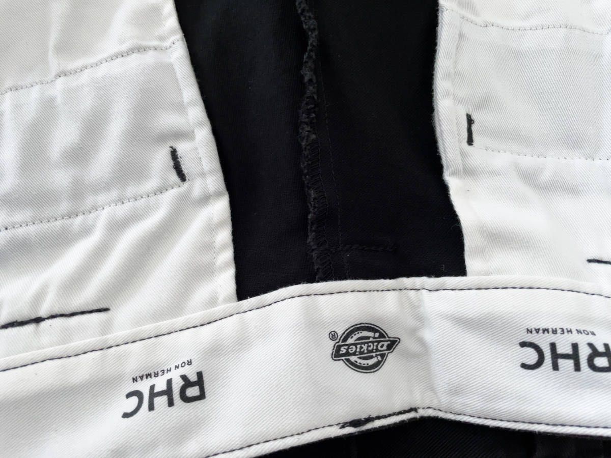 PickUp掲載】 RHC × DICKIES ストレッチ スリム ワークパンツ 32 黒