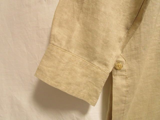 (希少◎)1990's YMLA linen fabric L/S cuban shirt ビンテージリネン キューバシャツ コムデギャルソンオム コモリ_画像4