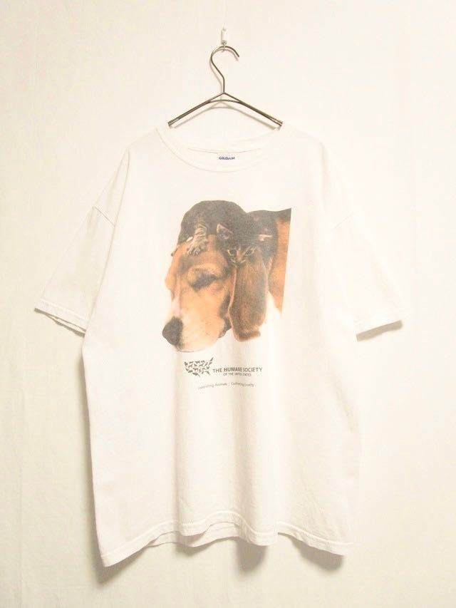1990's Animals print design T-shirt プリントTシャツ 犬T アニマルT