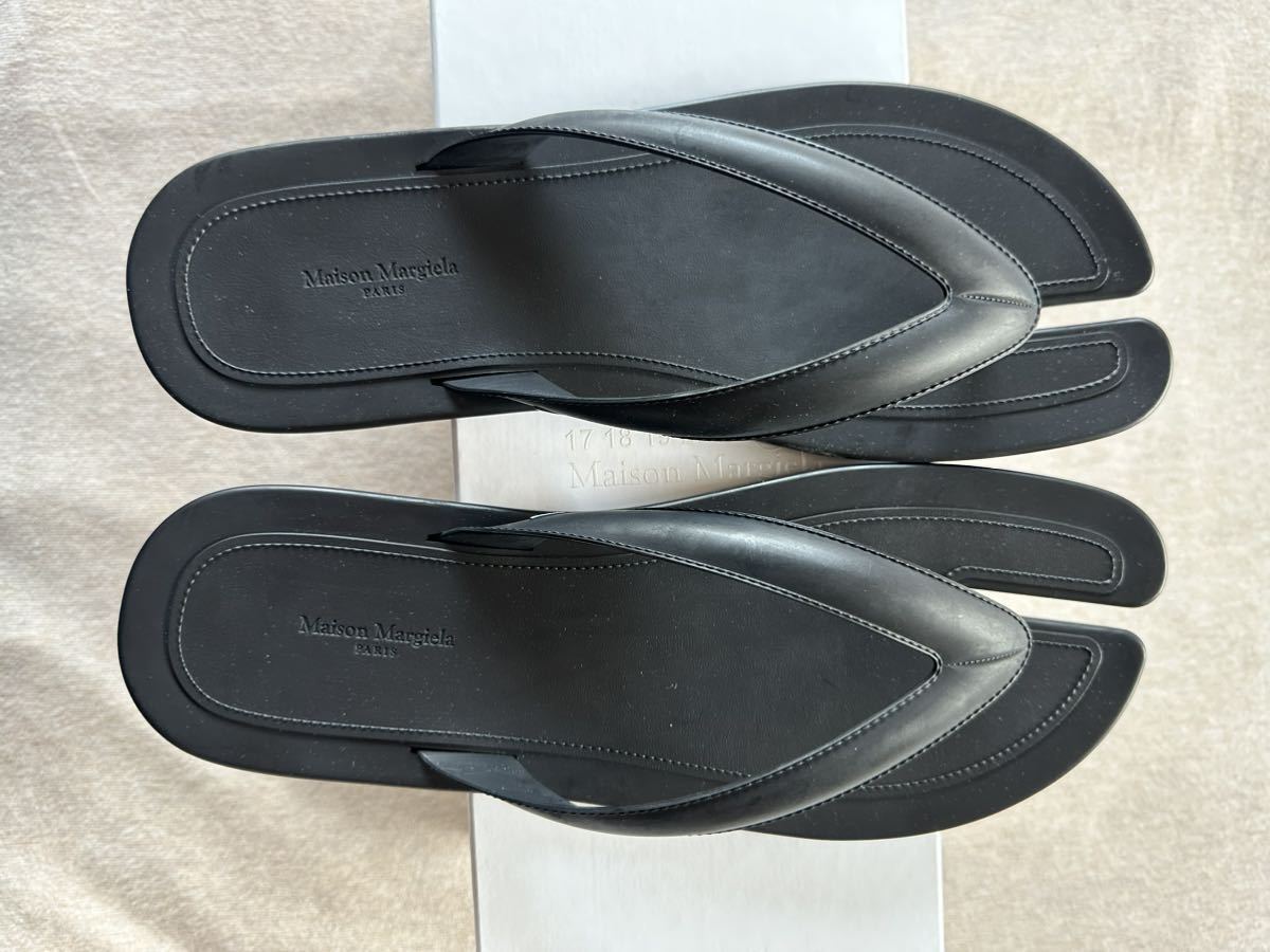 黒43新品 メゾンマルジェラ 足袋サンダル tabi タビ 22SS size 43 27.5