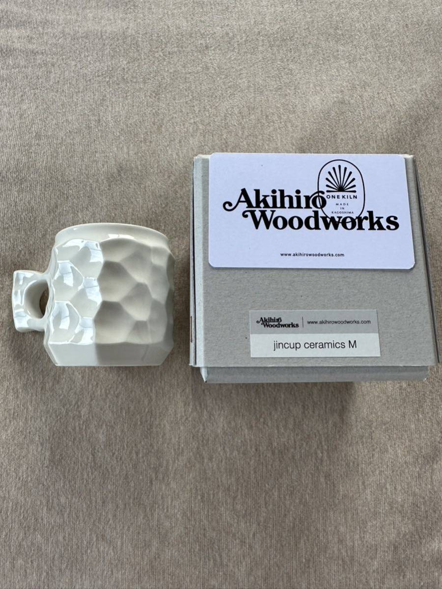 送料込新品 AKIHIRO WOODWORKS JINCUP CERAMICS CUP 白磁 M セラミック