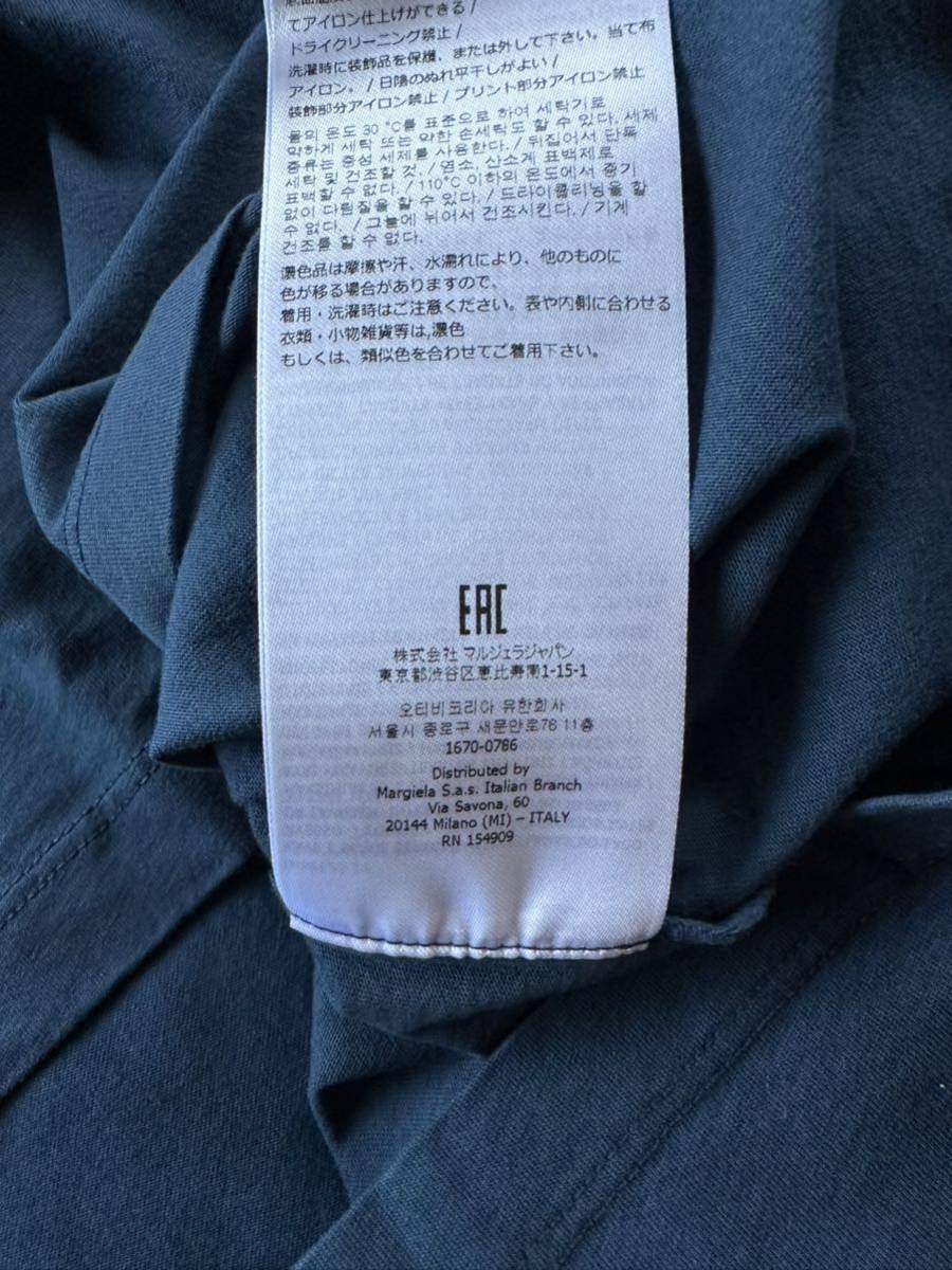 XL新品 メゾンマルジェラ レギュラー オーガニックコットン Tシャツ