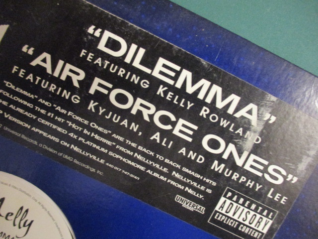 Nelly ： Dilemma 12'' c/w Air Force Ones (( 落札5点で送料無料の画像2