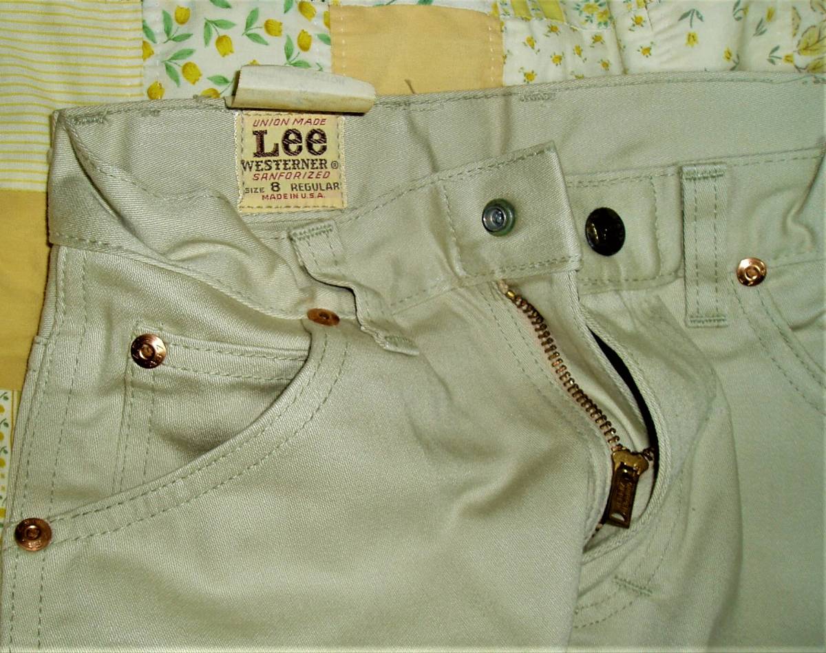 □ 50's 60's Lee Vintage Kid's Westerner Pants Size 8、ビンテージ