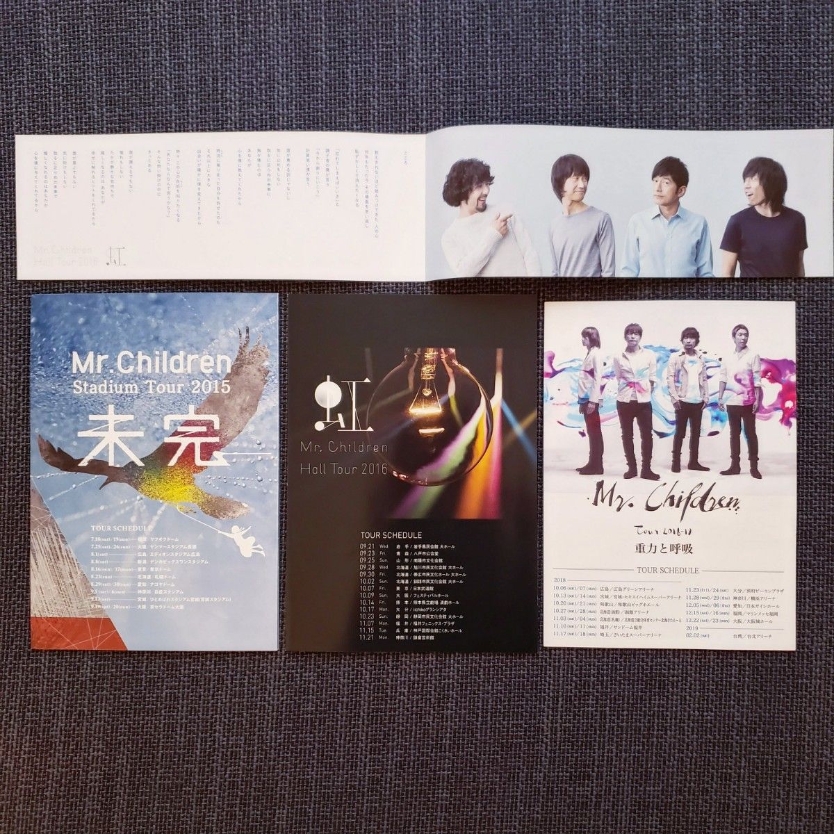 Mr children ミスチル ツアー グッズ 12点セット Tシャツ タオル Mr children ミスチル ツアー グッズ 12点セット Tシャツ タオル