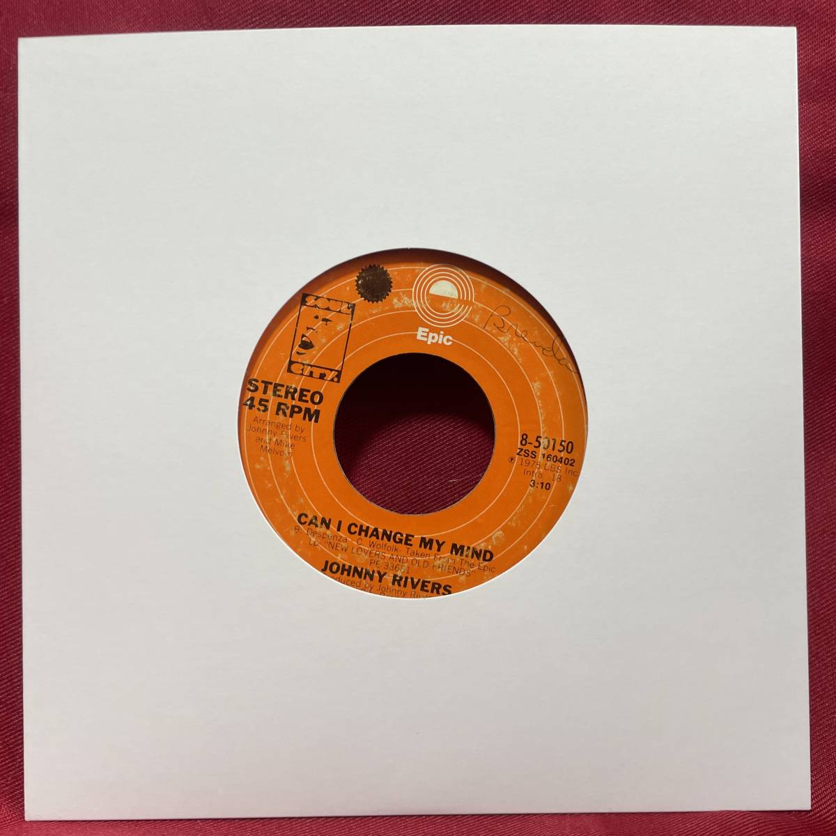 ◆USorg7”s!◆JOHNNY RIVERS◆CAN I CHANGE MY MIND◆_画像3