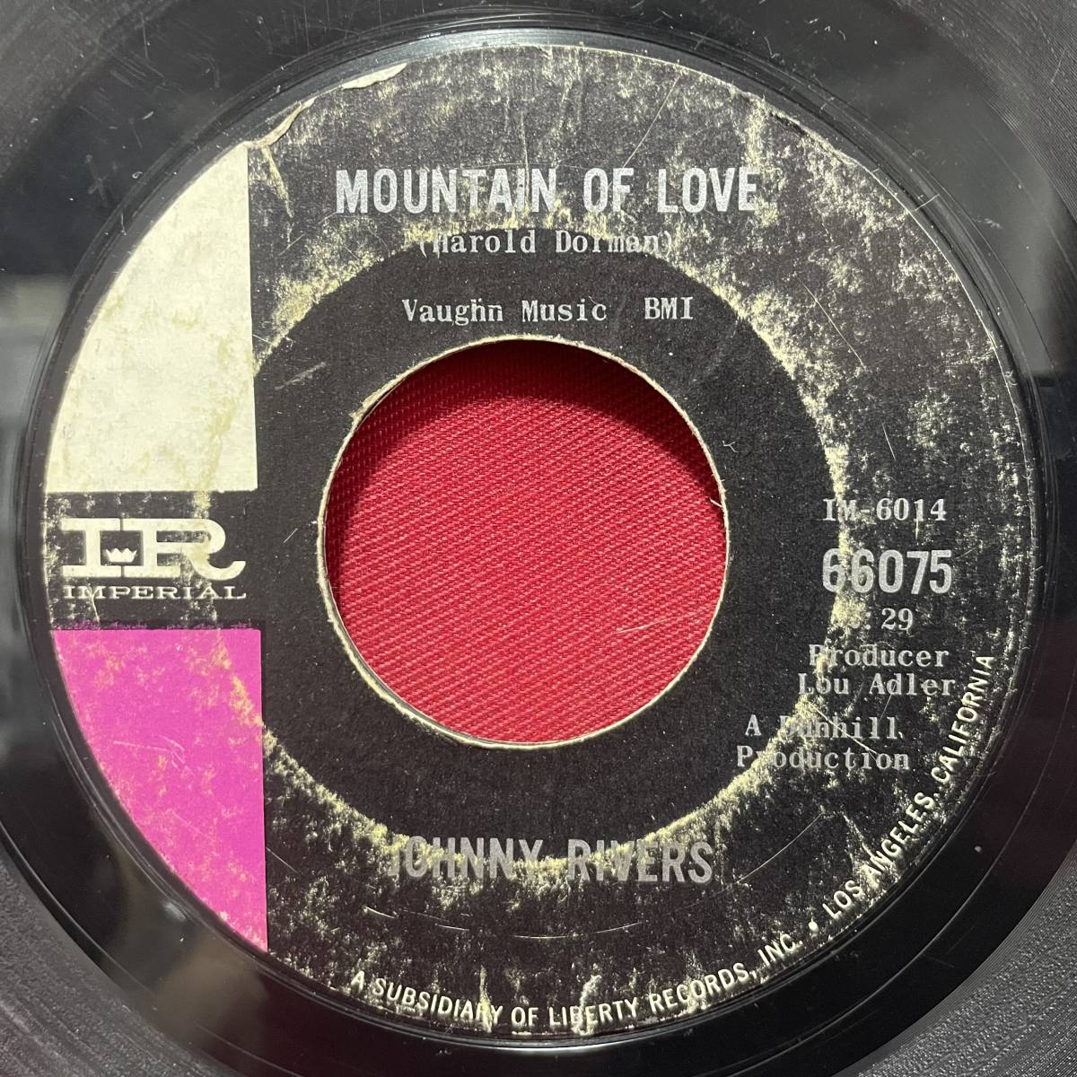 ◆USorg7”s!◆JOHNNY RIVERS◆MOUNTAIN OF LOVE◆_画像1