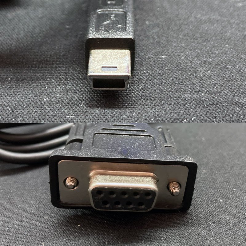 現状渡し品 miniUSB→RS232C 変換ケーブル ★ 汎用品 miniUSB(オス) RS232C(オス) #644-K_画像2