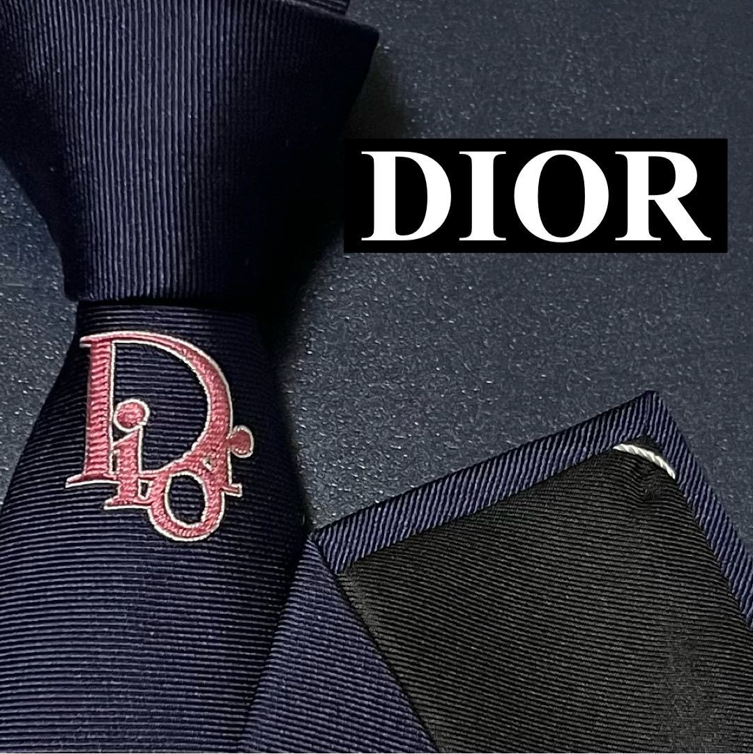 激レア 未使用級 現行 Dior HOMME ディオールオム ナロータイ ネクタイ