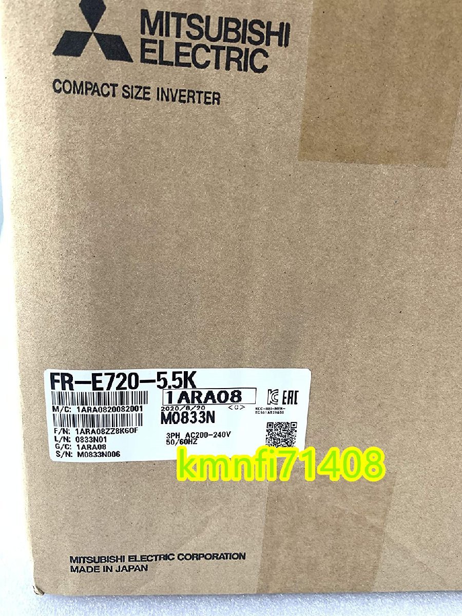 新品】三菱電機 FR-E720-5.5Kインバータ ☆6ヶ月保証 | paradaabogados.com