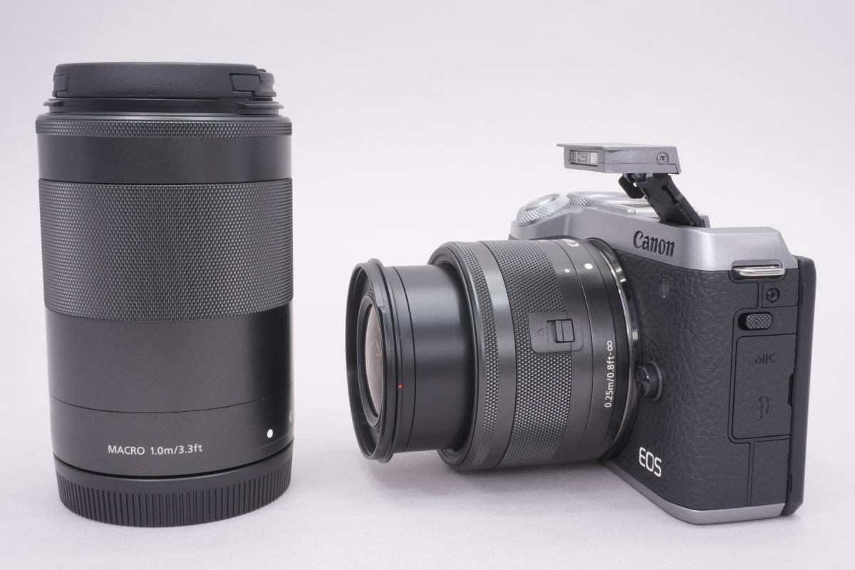 ミラーレスカメラ EOS M6 Mark II ダブルズームキット シルバー
