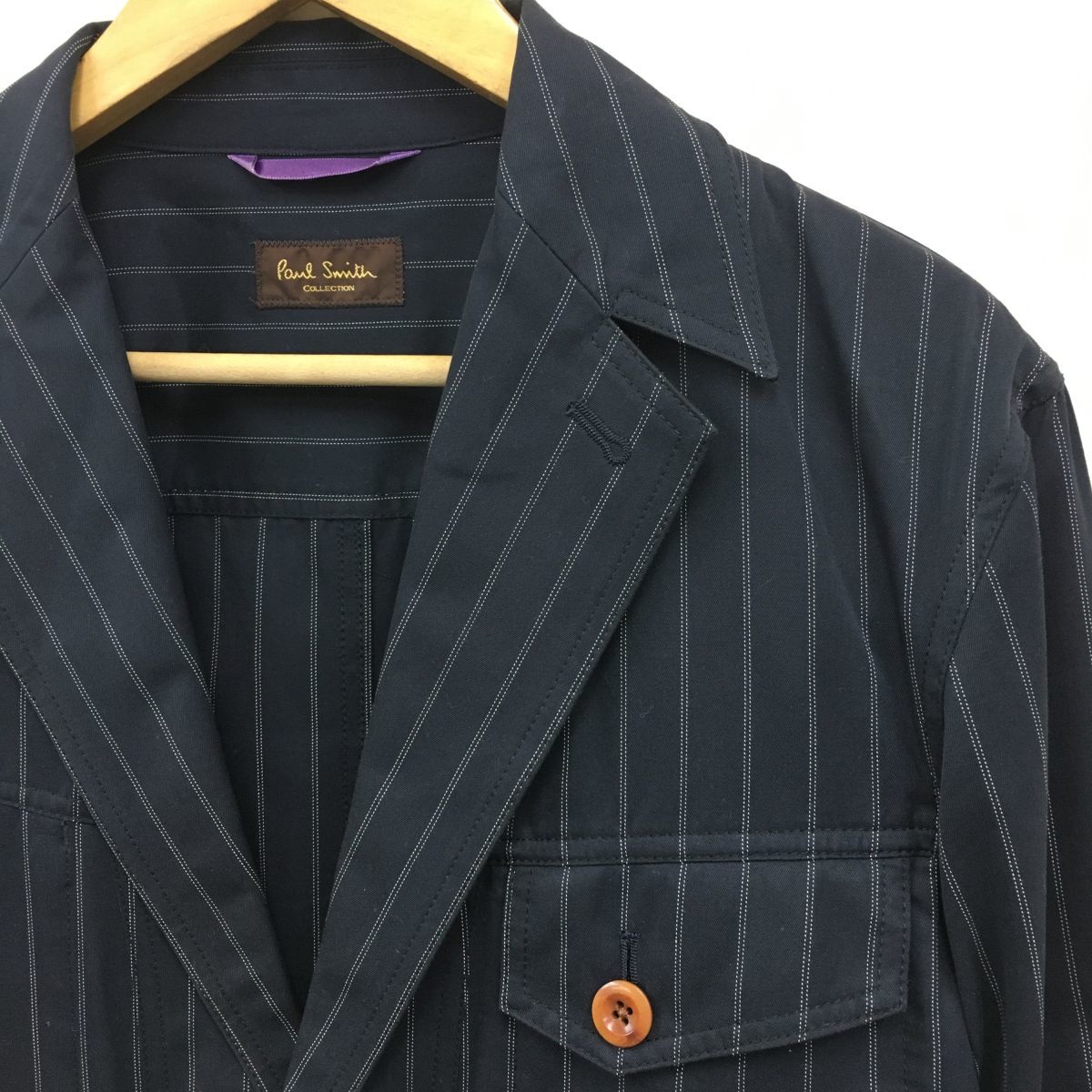 G729-J◇日本製 Paul Smith ポールスミス ストライプテーラード