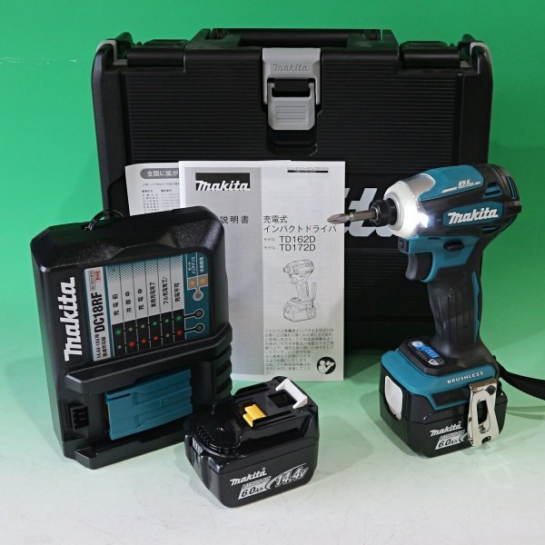 未使用品 makita/マキタ 充電式インパクトドライバ TD162DRGX ブルー