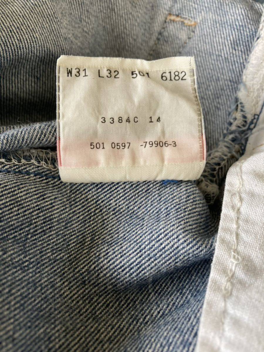 ◇USEDジーンズ◇90s◇501-6182／米国製◇Levi's リーヴァイス 501xx◇W31L32◇送料520円◇_画像2